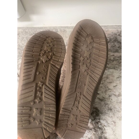 Hey Dudes Kids Wally Sport Knit Walnut  Loafers Sz 6 Youth - Picture 8 of 8